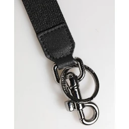 Black Blue DG Logo Polyester Brass Holder Keychain Keyring