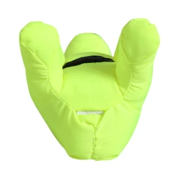 Neon Green Bear Embroidered Logo Men Keychain Clasp  Keyring