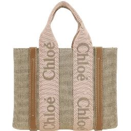 Beige Linen Handbag