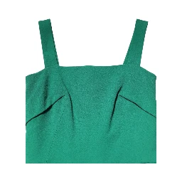Dark Green Sleeveless Rayon Bodycon Dress