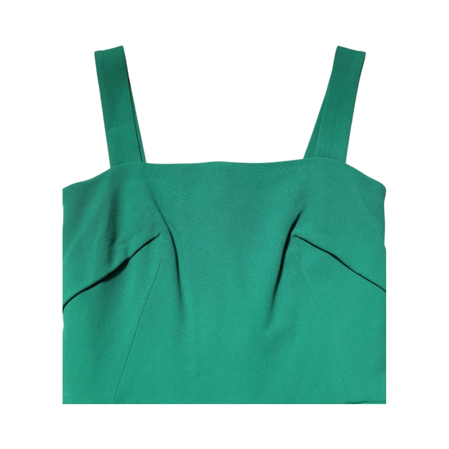 Dark Green Sleeveless Rayon Bodycon Dress