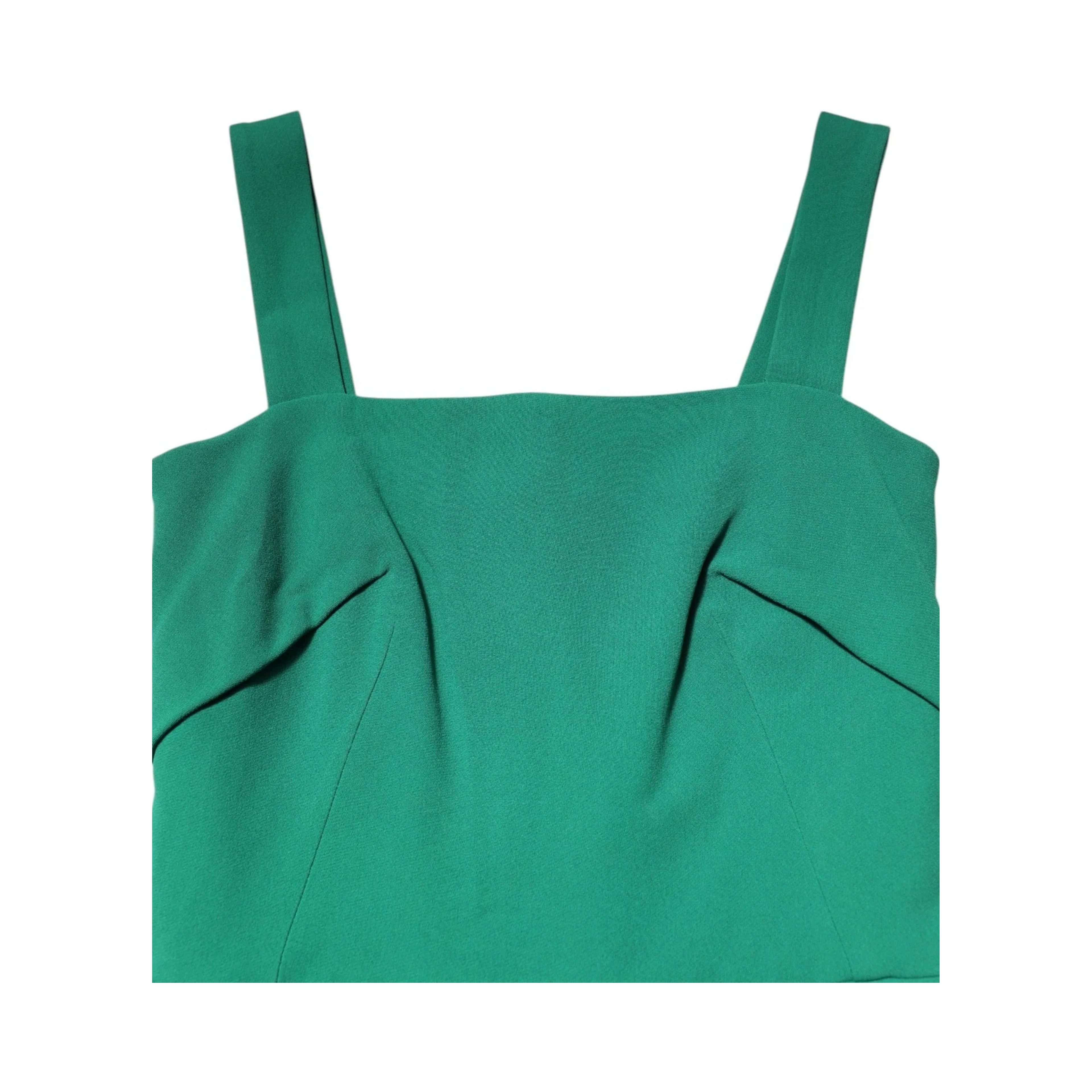 Dark Green Sleeveless Rayon Bodycon Dress