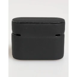 Black Orange Rubber Logo Embossed Accessory Airpods Case
