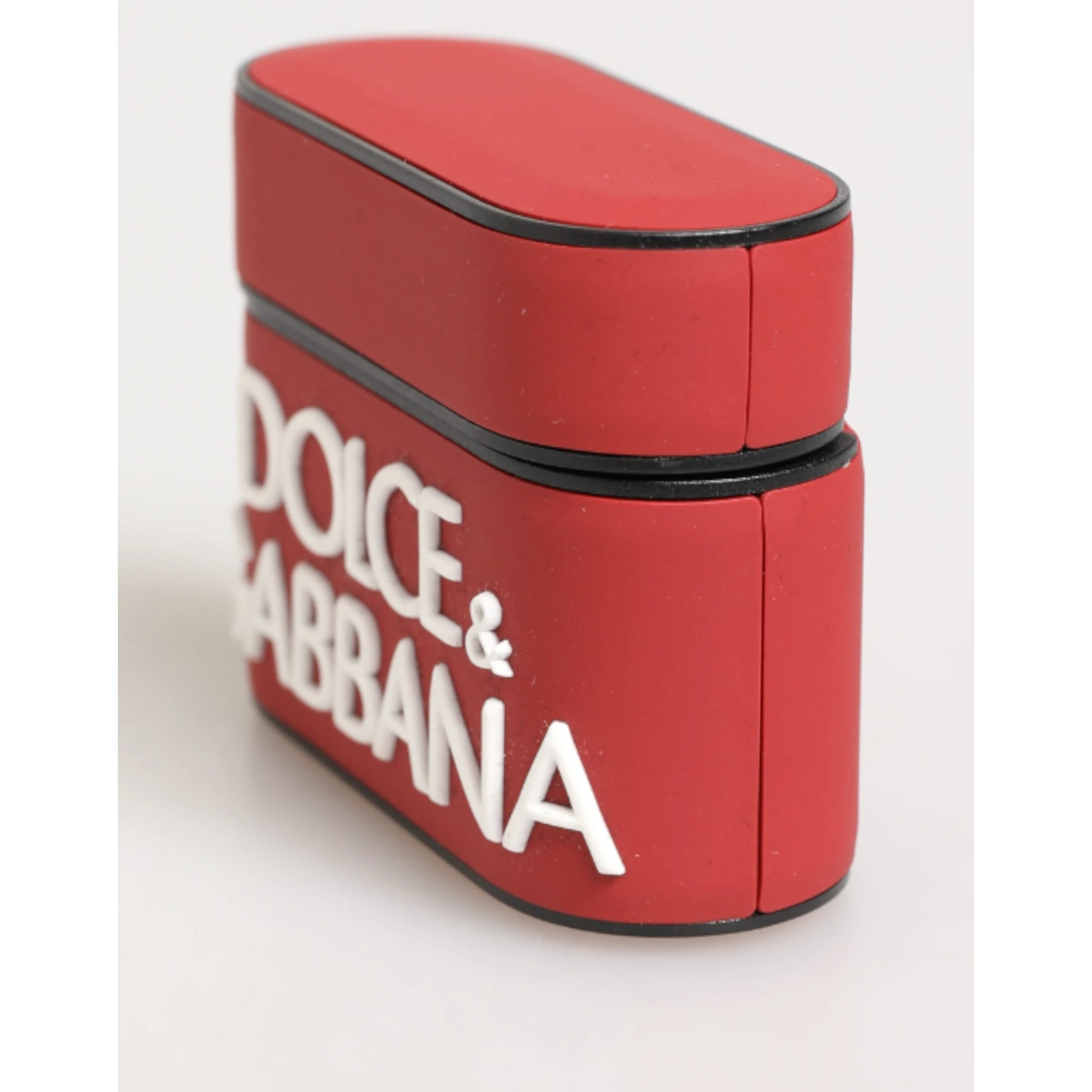 Red White Silicone Embossed Logo Accessory Airpods Case