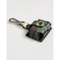 Multicolor Camouflage Leather Metal Accessory  Airpods Case