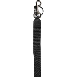 Black Blue DG Logo Polyester Brass Holder Keychain Keyring