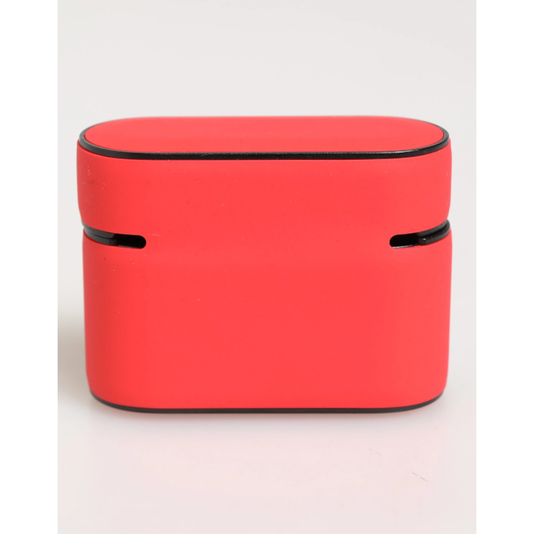 Red PVC DG Logo Embossed Men Flip Holder  Airpods Case