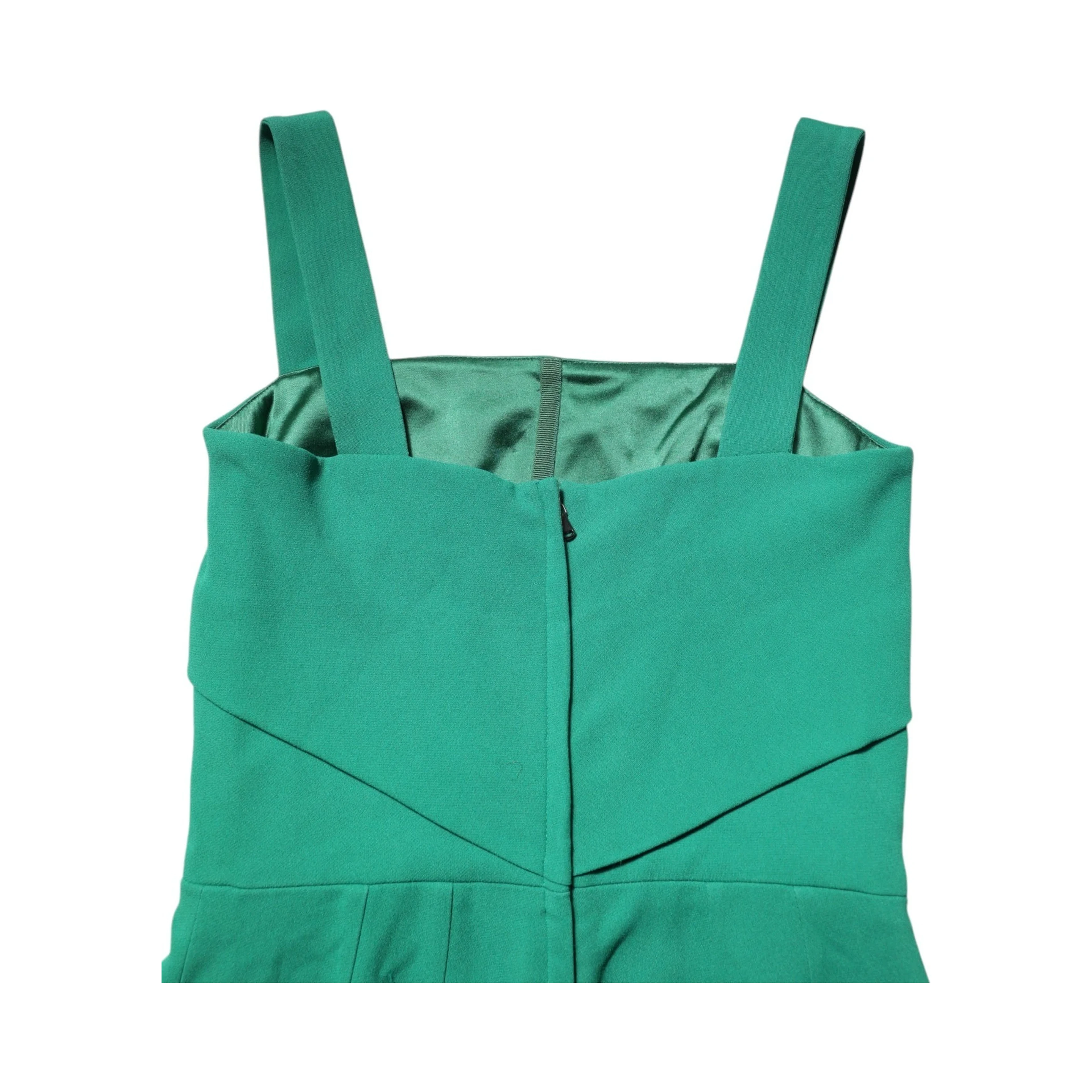 Dark Green Sleeveless Rayon Bodycon Dress