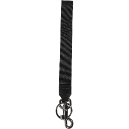 Black Red Logo Polyester Brass Holder Keychain Keyring