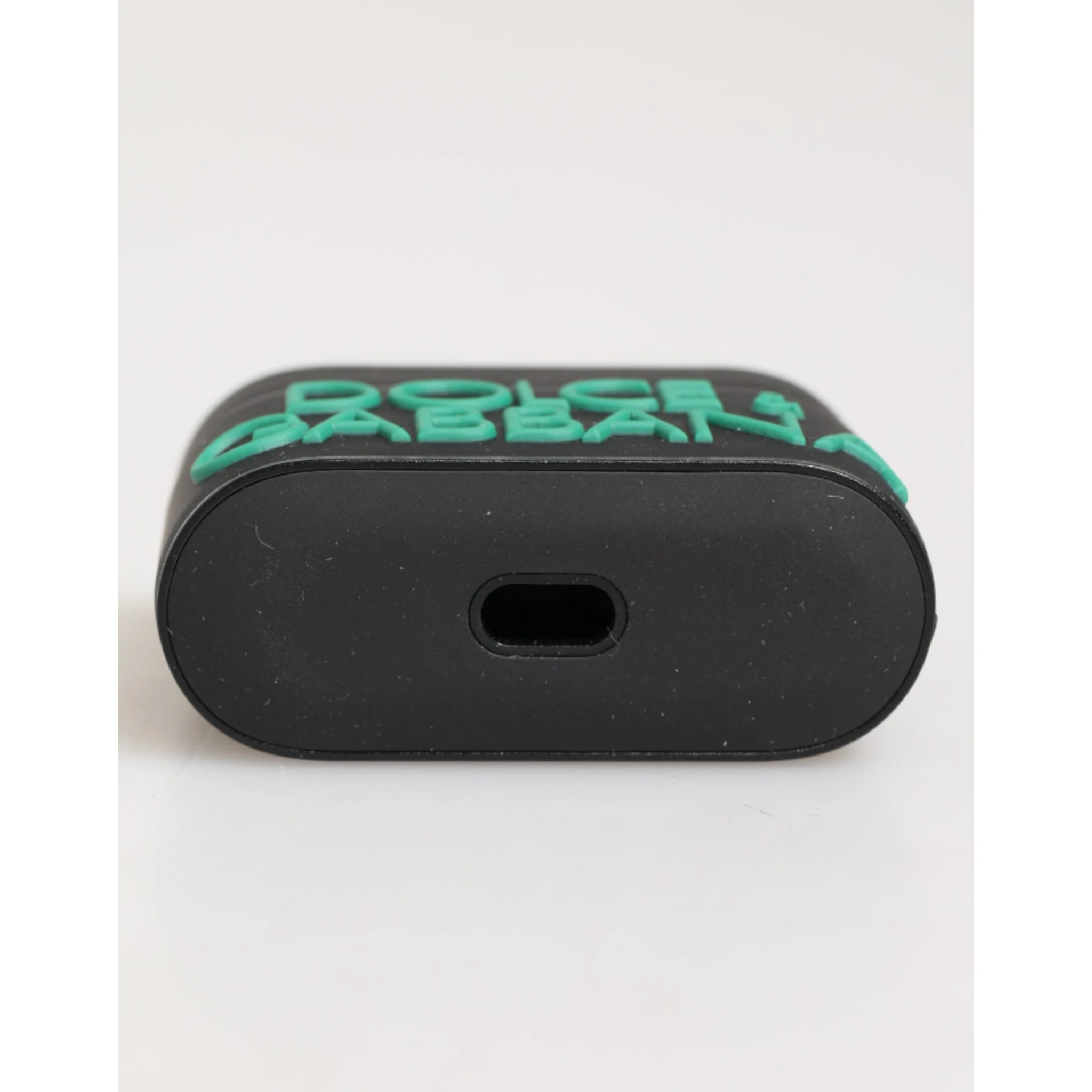 Black Mint Rubber Logo Embossed Accessory  Airpods Case