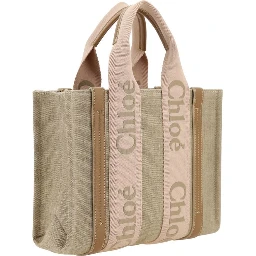 Beige Linen Handbag