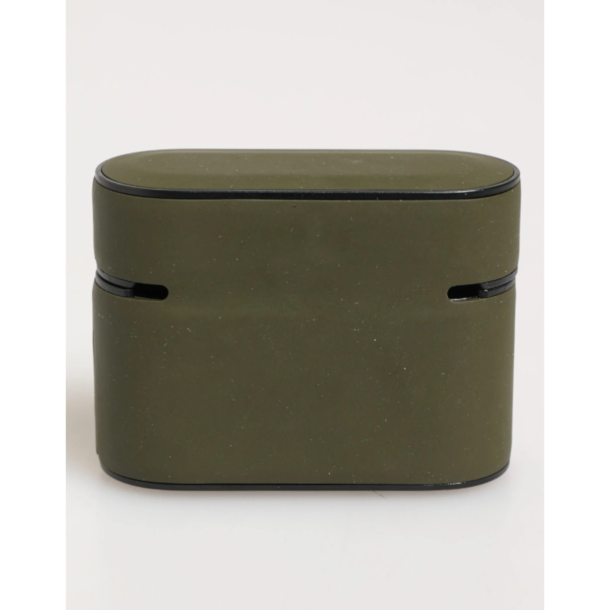 Army Green Rubber Logo Embossed Accessory  Airpods Case