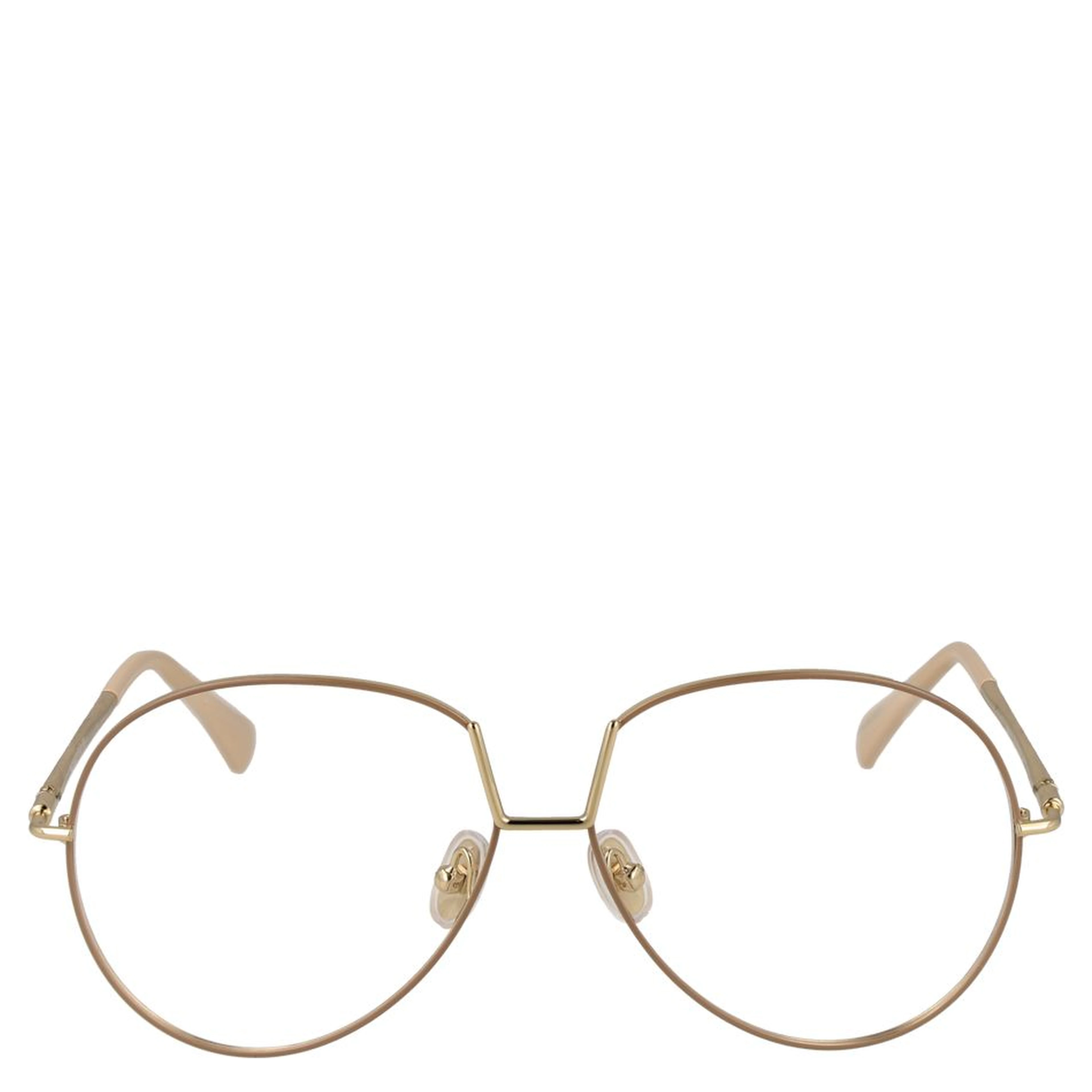 Beige Metal Glasses (Frames)
