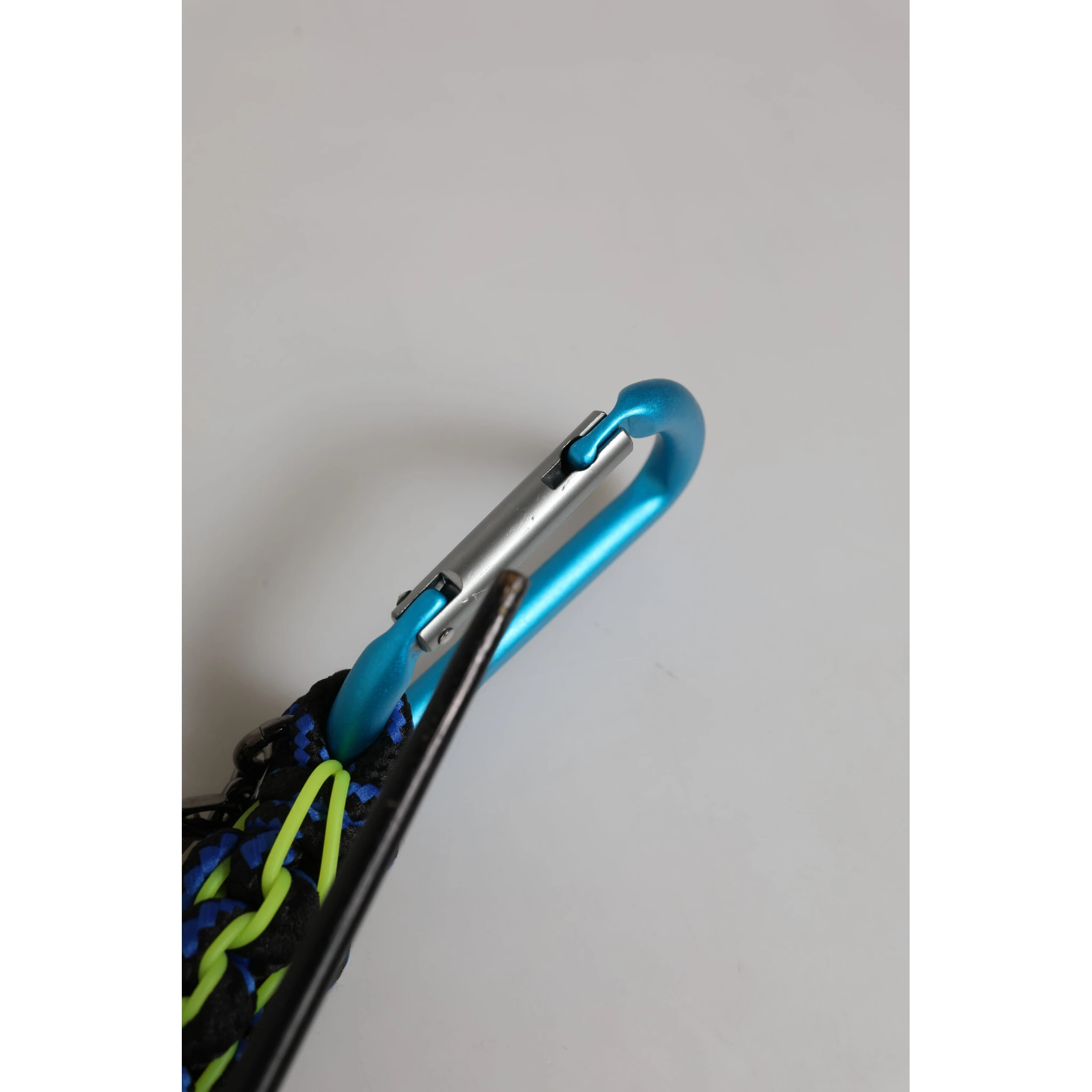 Multicolor Leather Tape String DG Logo Keychain Keyring