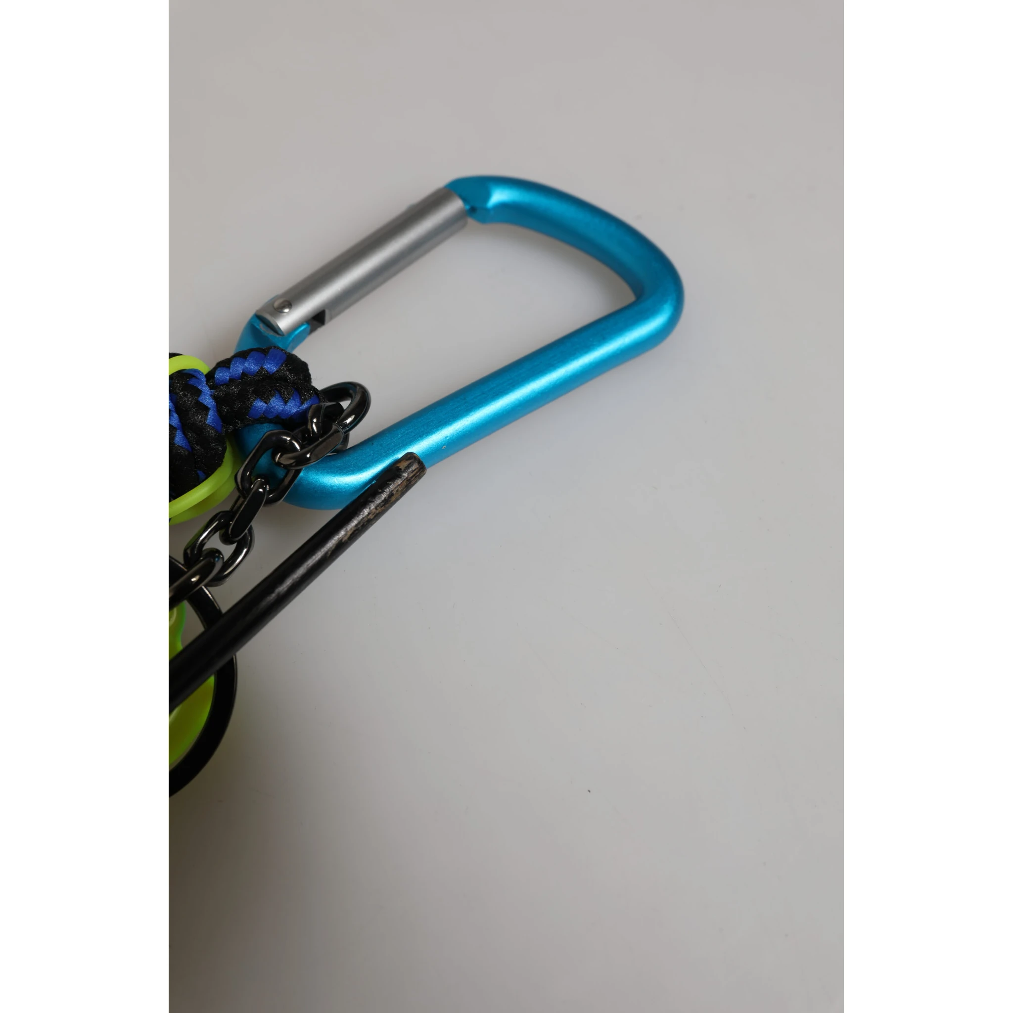 Multicolor Polyester Tape String DG Logo Keychain Keyring