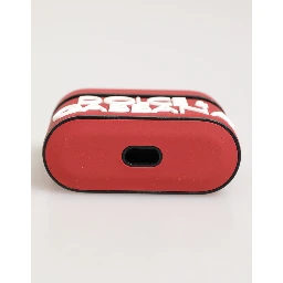 Red White Silicone Embossed Logo Accessory Airpods Case