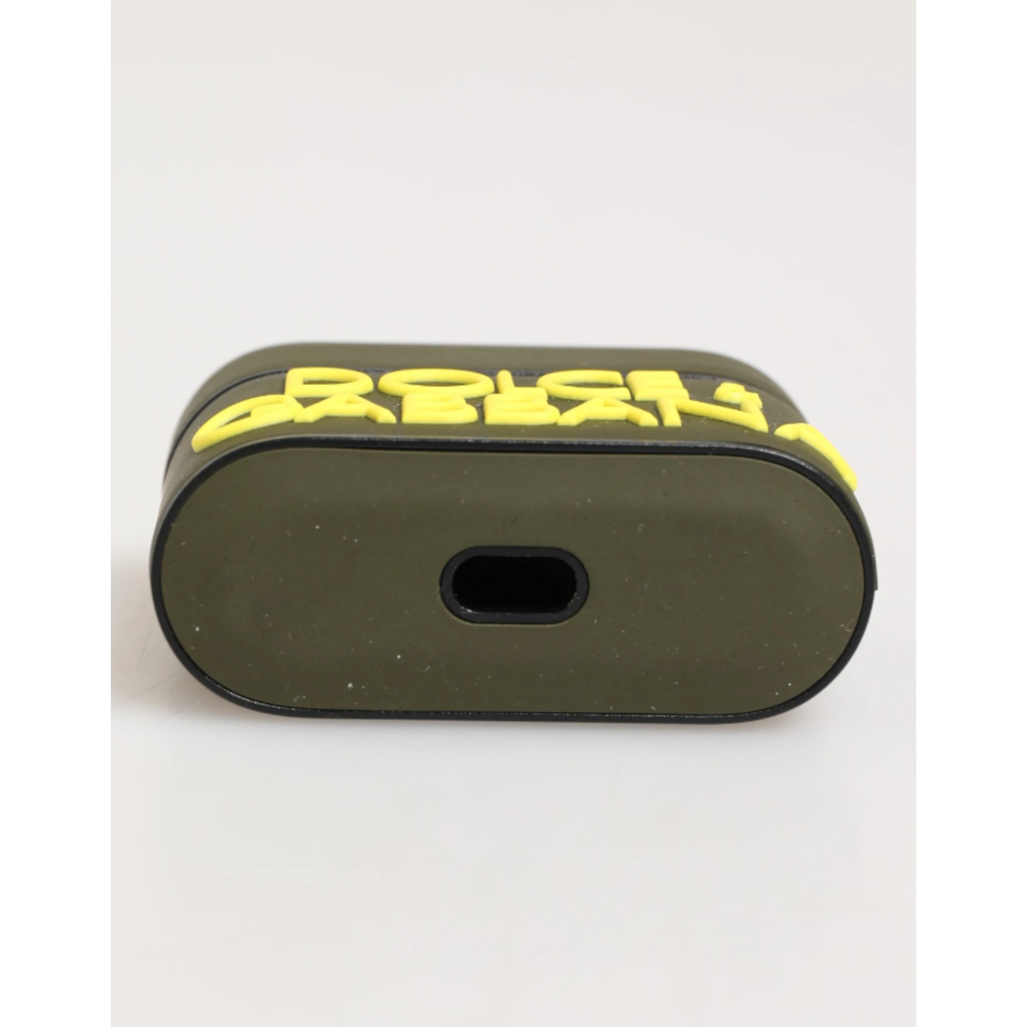 Army Green Rubber Logo Embossed Accessory  Airpods Case
