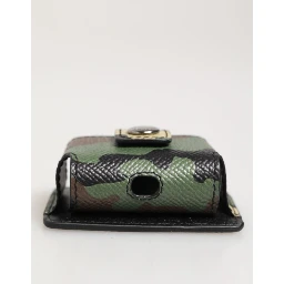 Multicolor Camouflage Leather Metal Accessory  Airpods Case