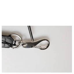 Black Burgundy Nylon DG Logo Crown Holder Keychain Keyring