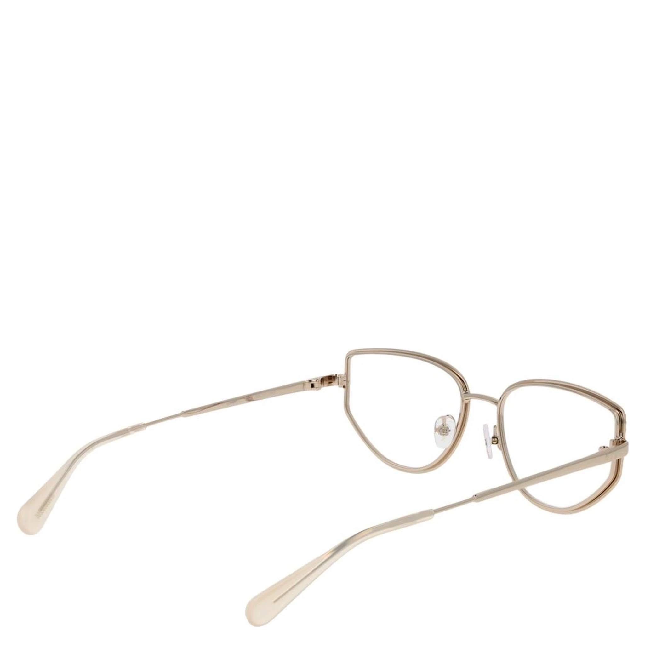 نظارات (إطارات) معدنية ذهبية