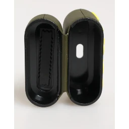 Army Green Rubber Logo Embossed Accessory  Airpods Case