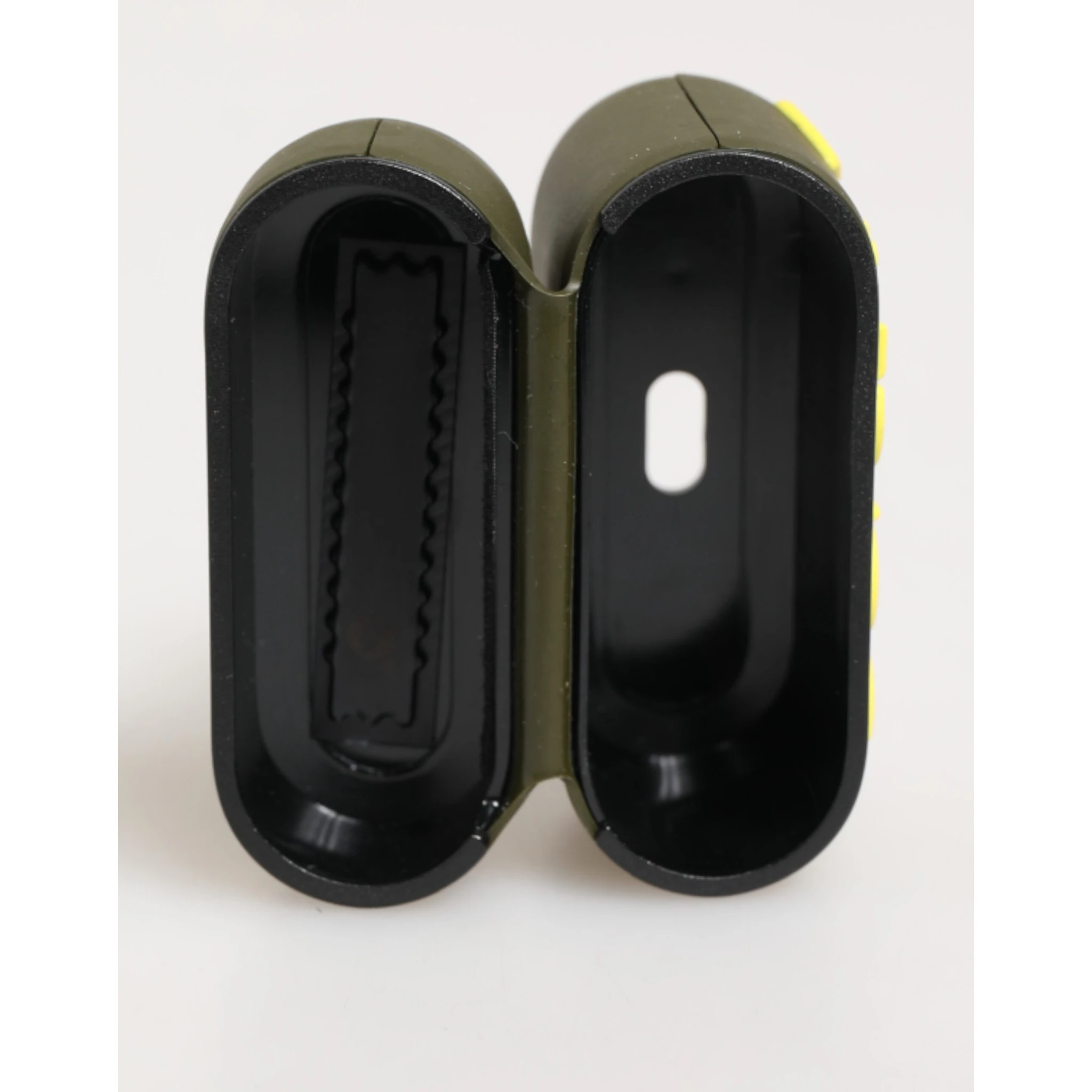 Army Green Rubber Logo Embossed Accessory  Airpods Case