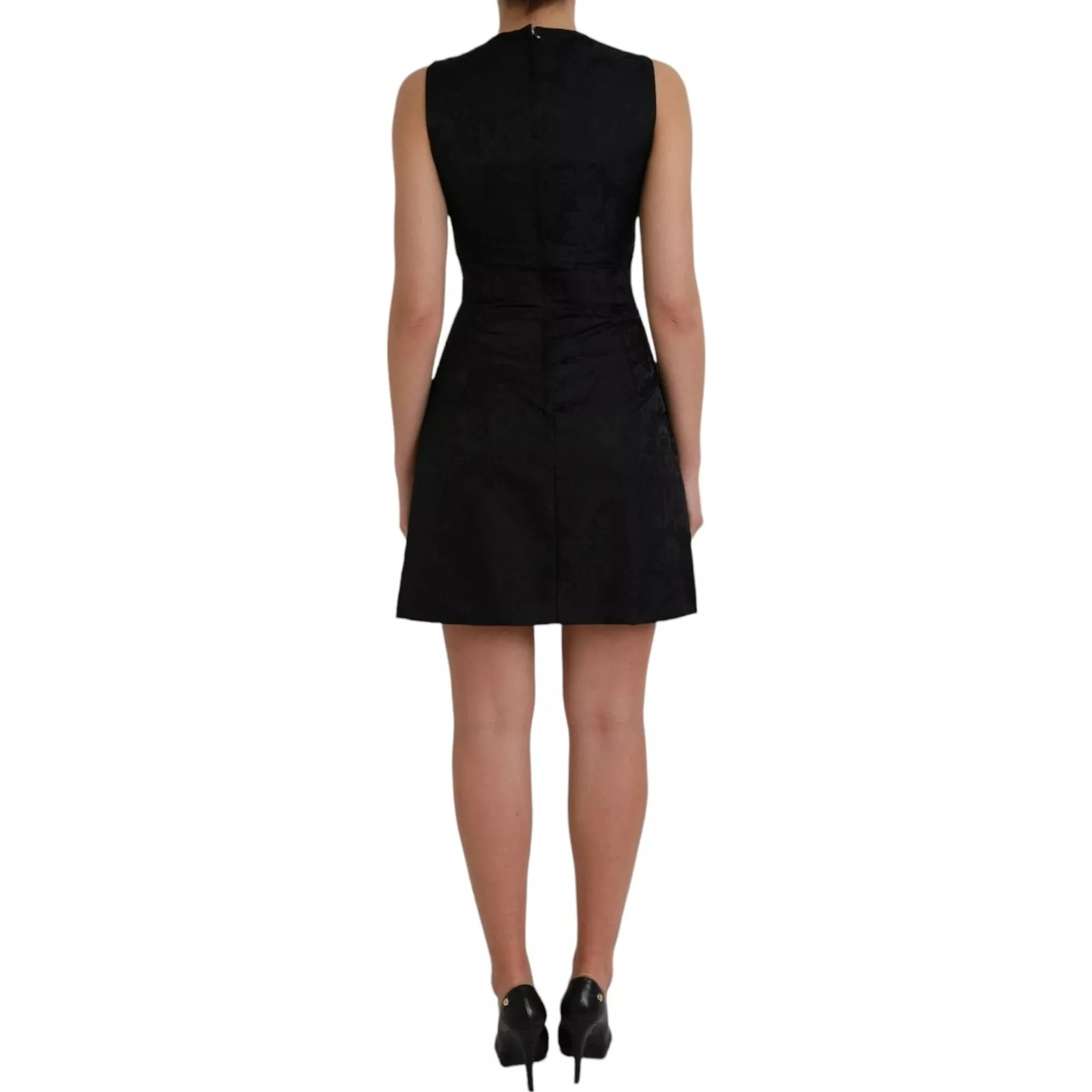 Black Sleeveless Bodycon A-line Mini Dress