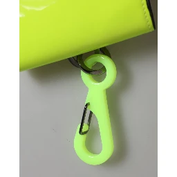 Yellow Green Bifold DG Logo Neck Strap Cardholder Wallet