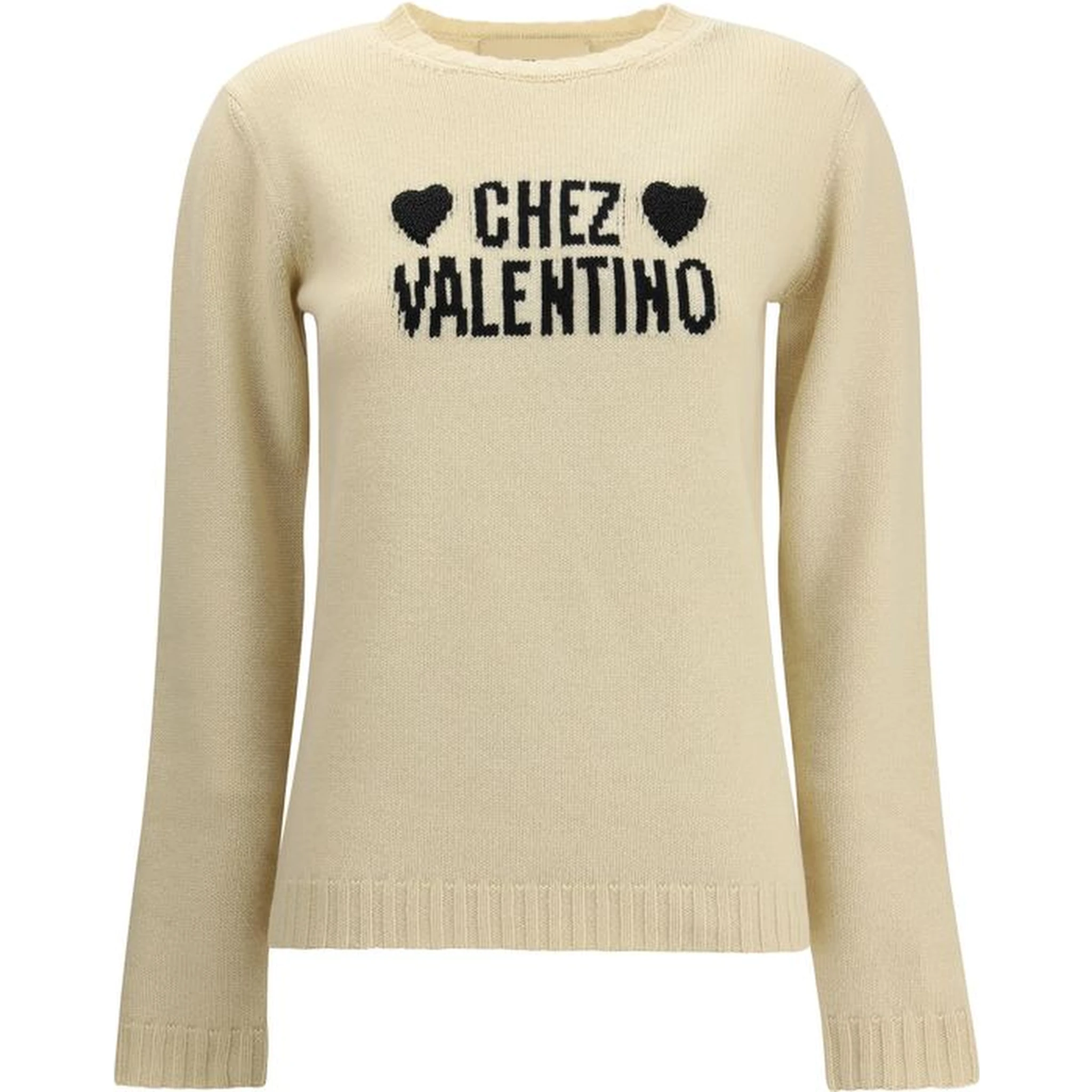 Cream Fleece Wool Sweatshirt