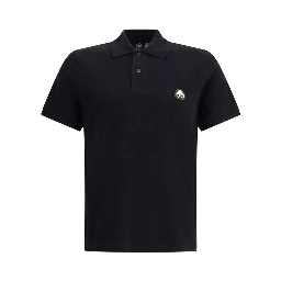 Black Cotton Polo Shirt