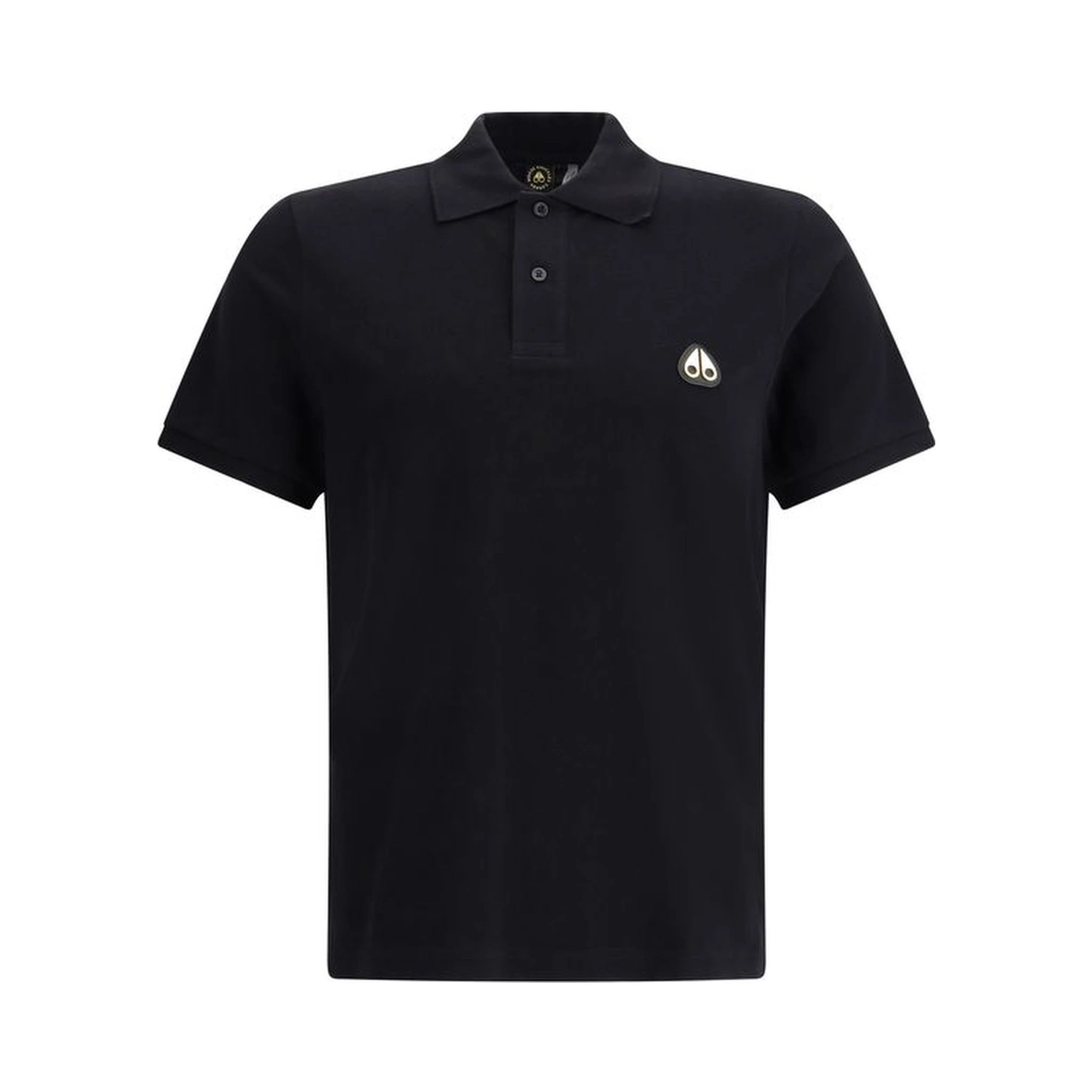 Black Cotton Polo Shirt
