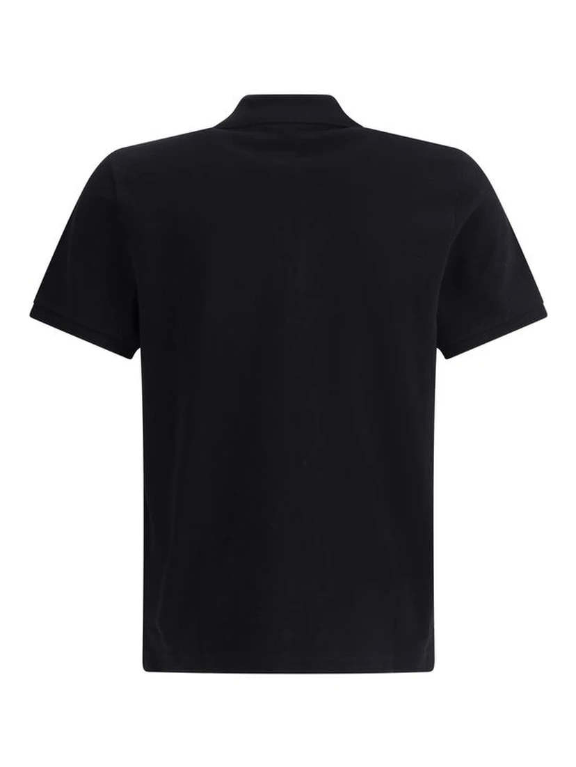 Black Cotton Polo Shirt