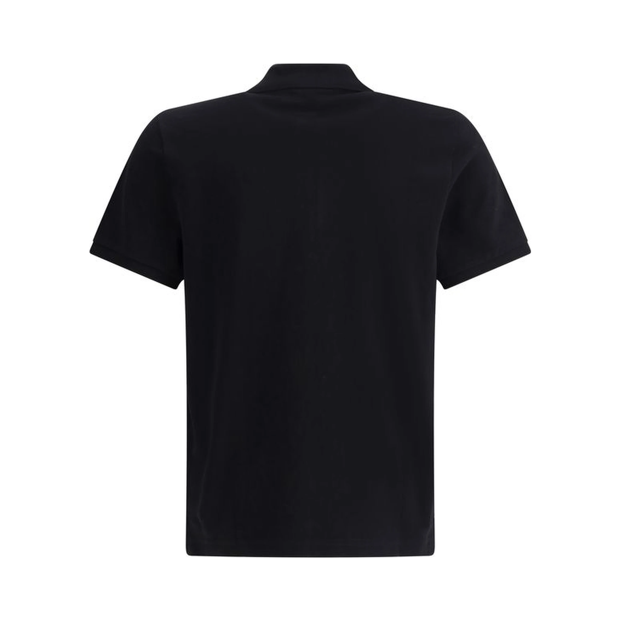 Black Cotton Polo Shirt
