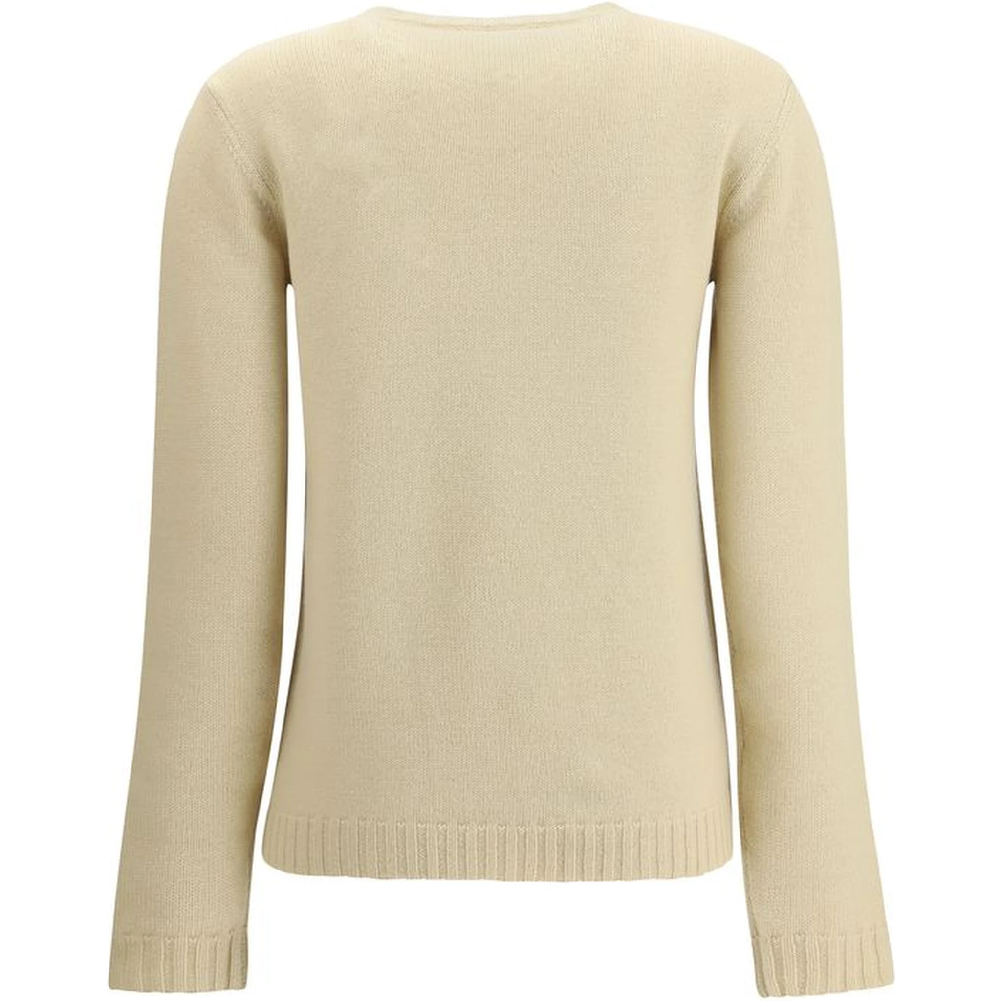 Cream Fleece Wool Sweatshirt