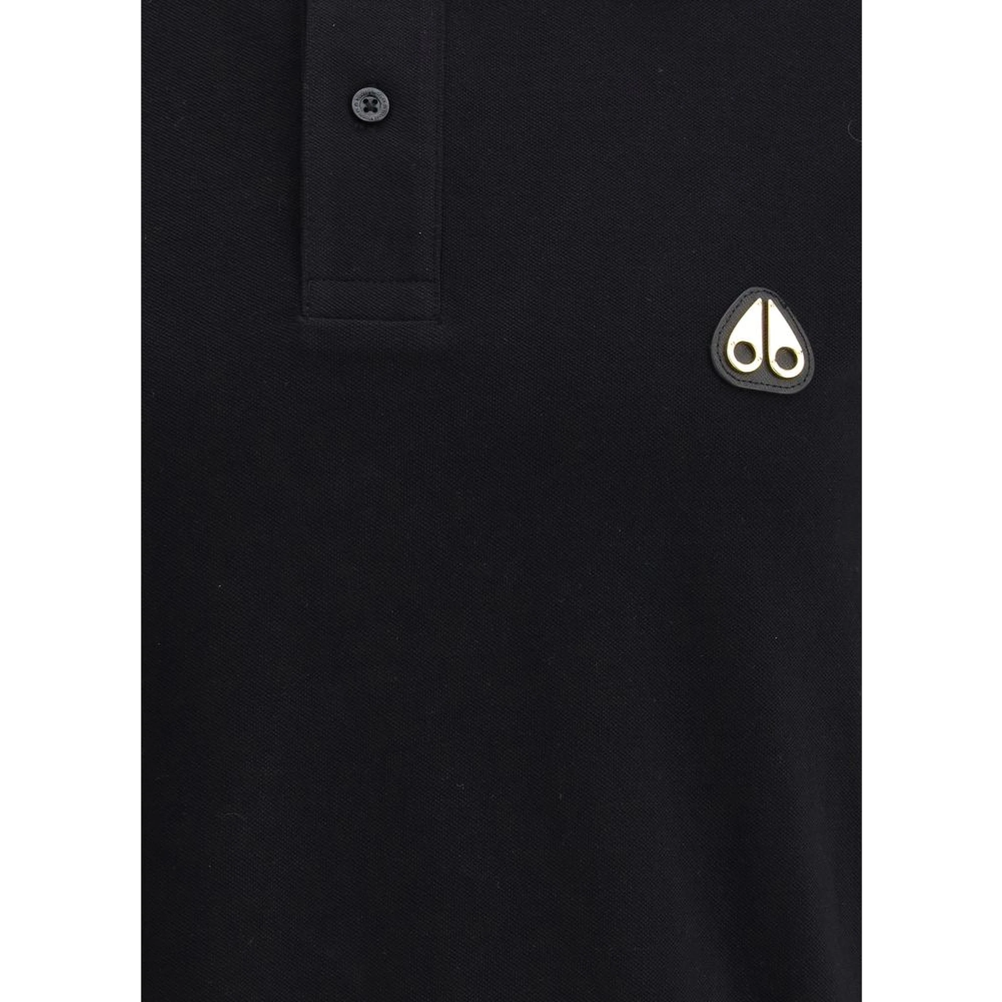 Black Cotton Polo Shirt