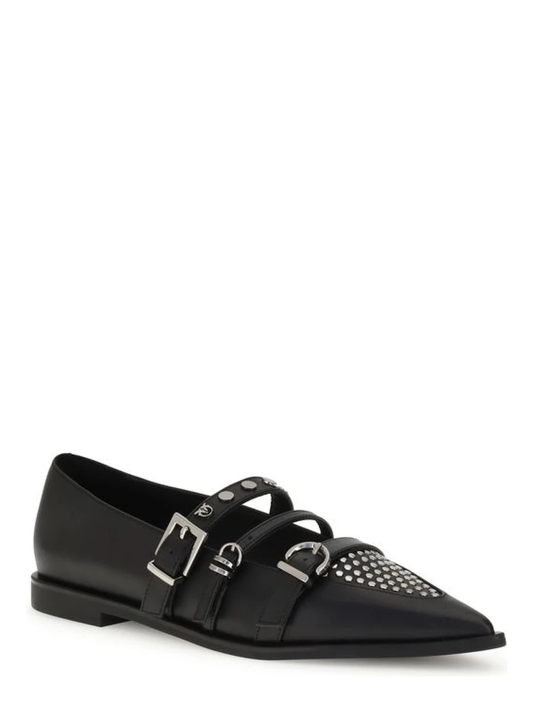 Black Calf Leather Bos Taurus Ballet Flats alternative