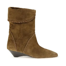 Brown Calf Leather Bos Taurus Flat Boots