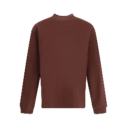 Bordeaux Cotton Long Sleeve T-Shirt