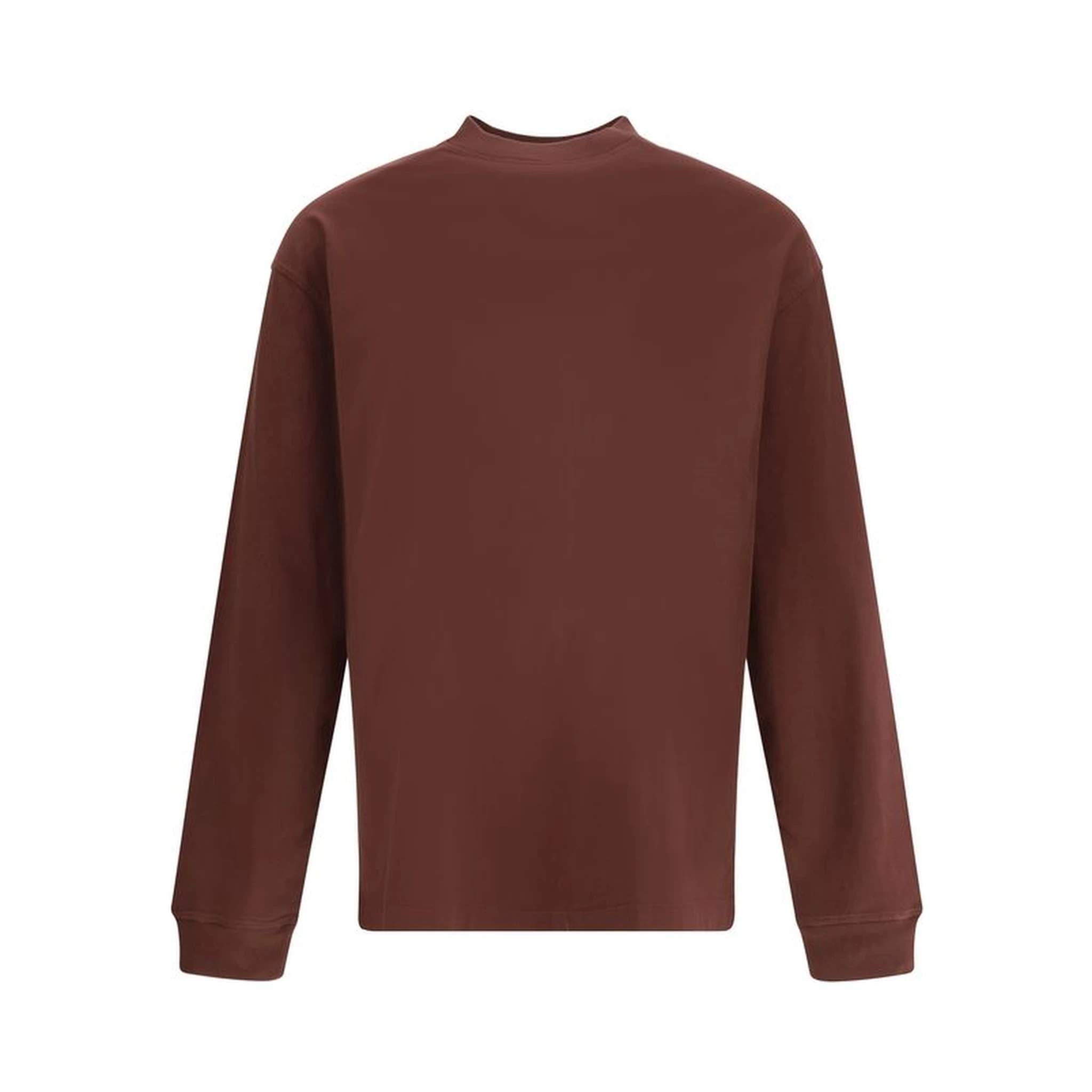 Bordeaux Cotton Long Sleeve T-Shirt