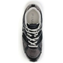 Black Calf Leather Bos Taurus Chunky Sneakers