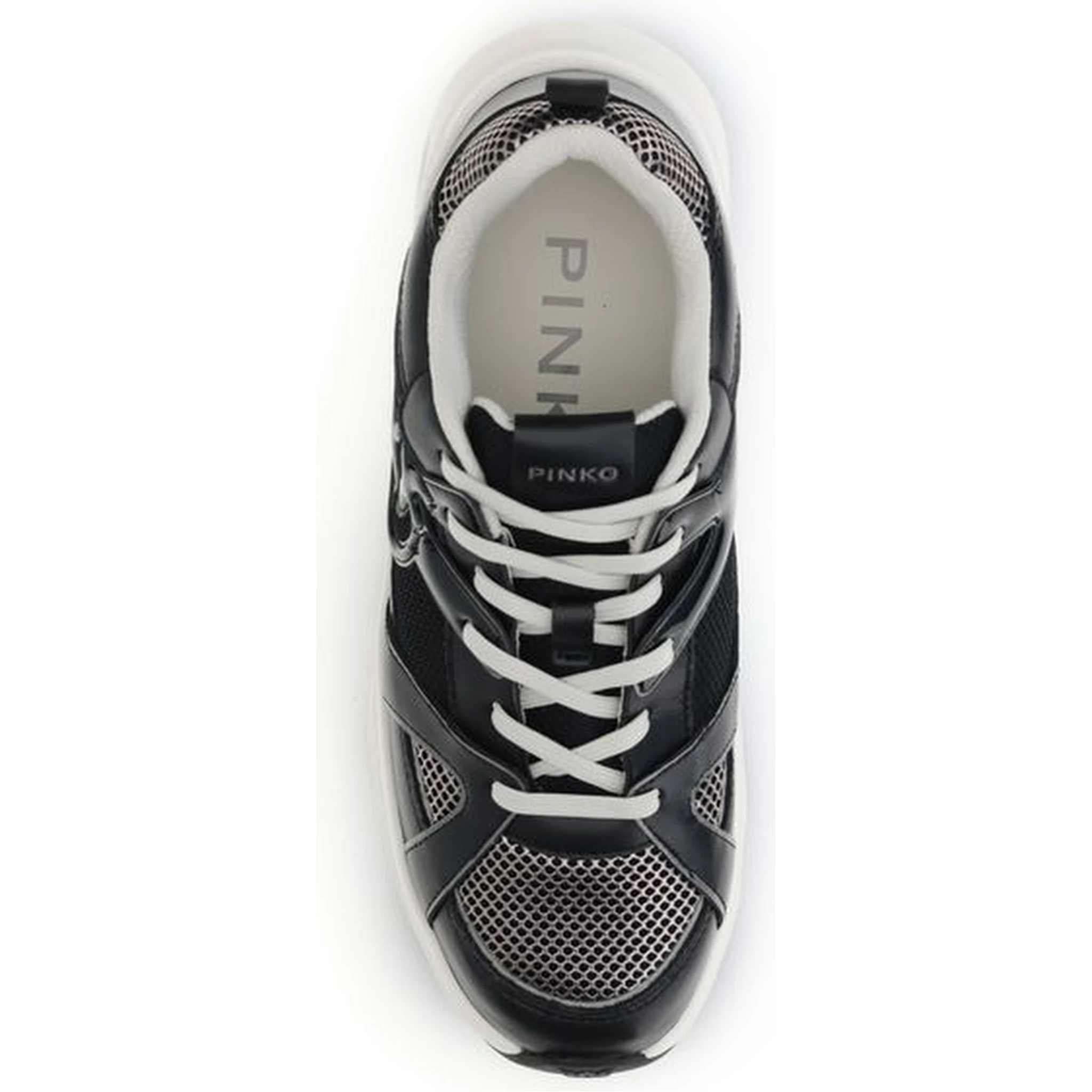 Black Calf Leather Bos Taurus Chunky Sneakers