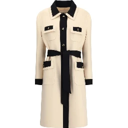 Cream Fleece Wool Coat