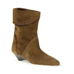 Brown Calf Leather Bos Taurus Flat Boots