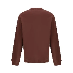 Bordeaux Cotton Long Sleeve T-Shirt