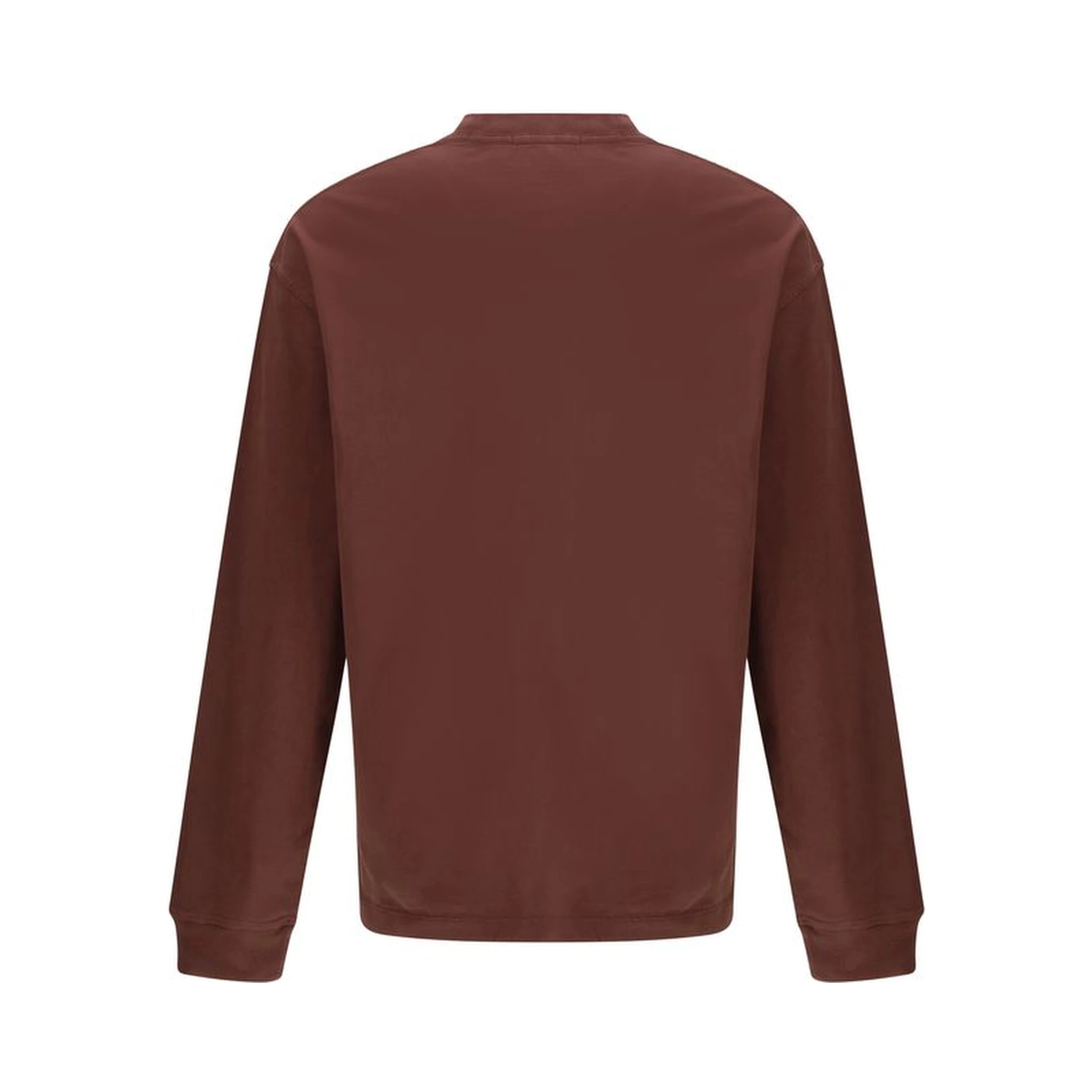 Bordeaux Cotton Long Sleeve T-Shirt