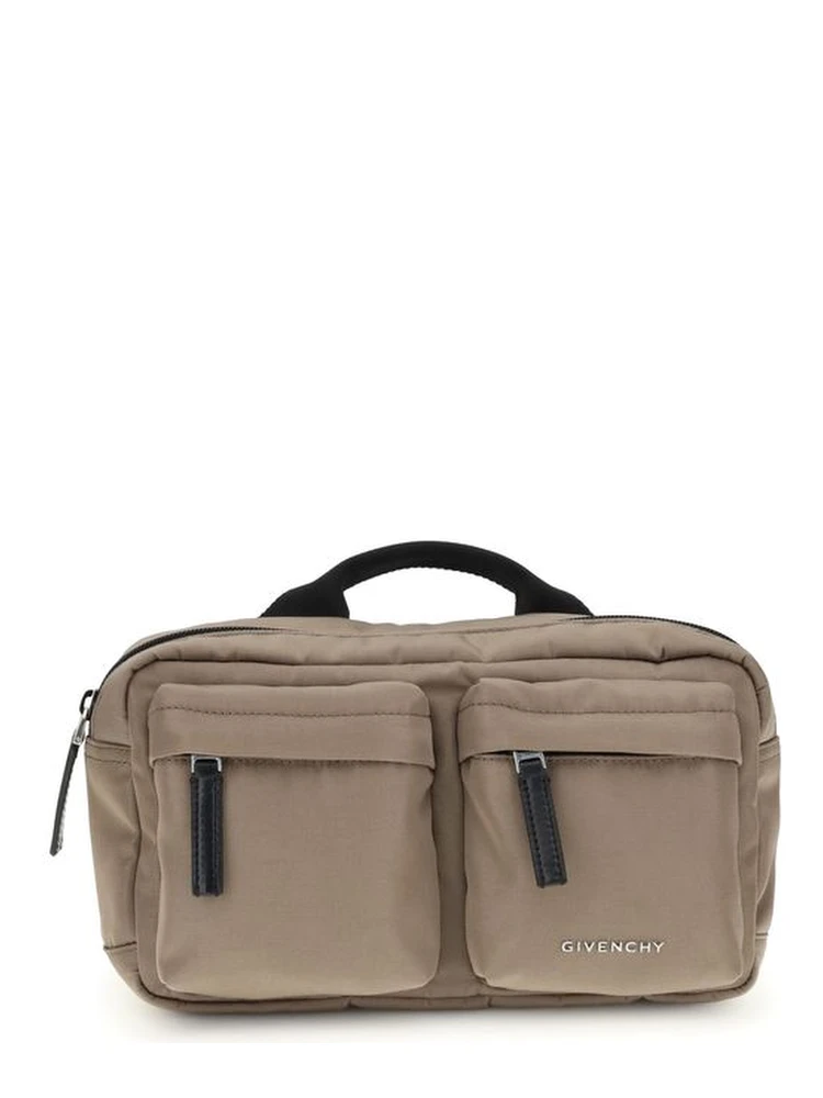 Beige Polyamide Handbag