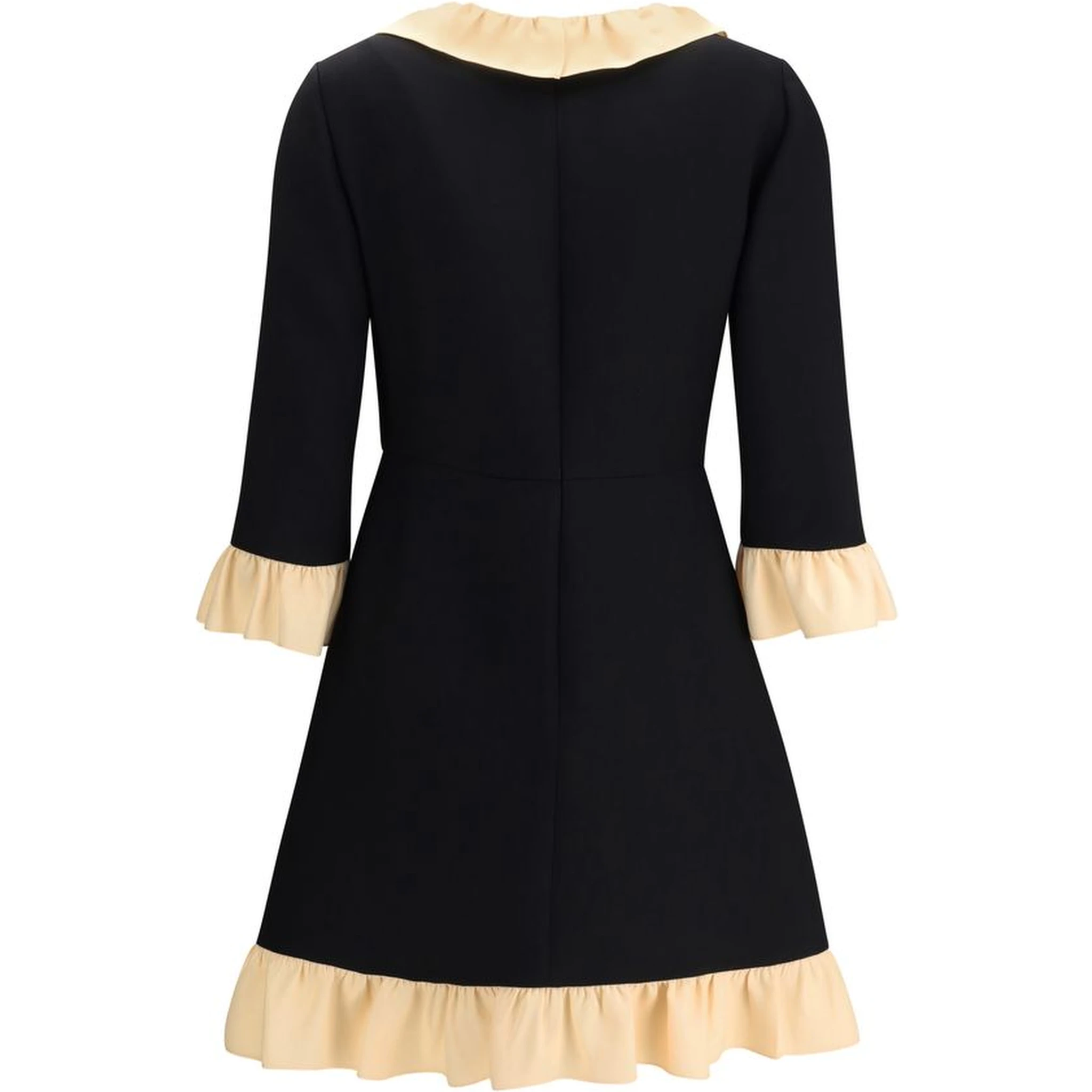 Black Fleece Wool Cocktail Dress