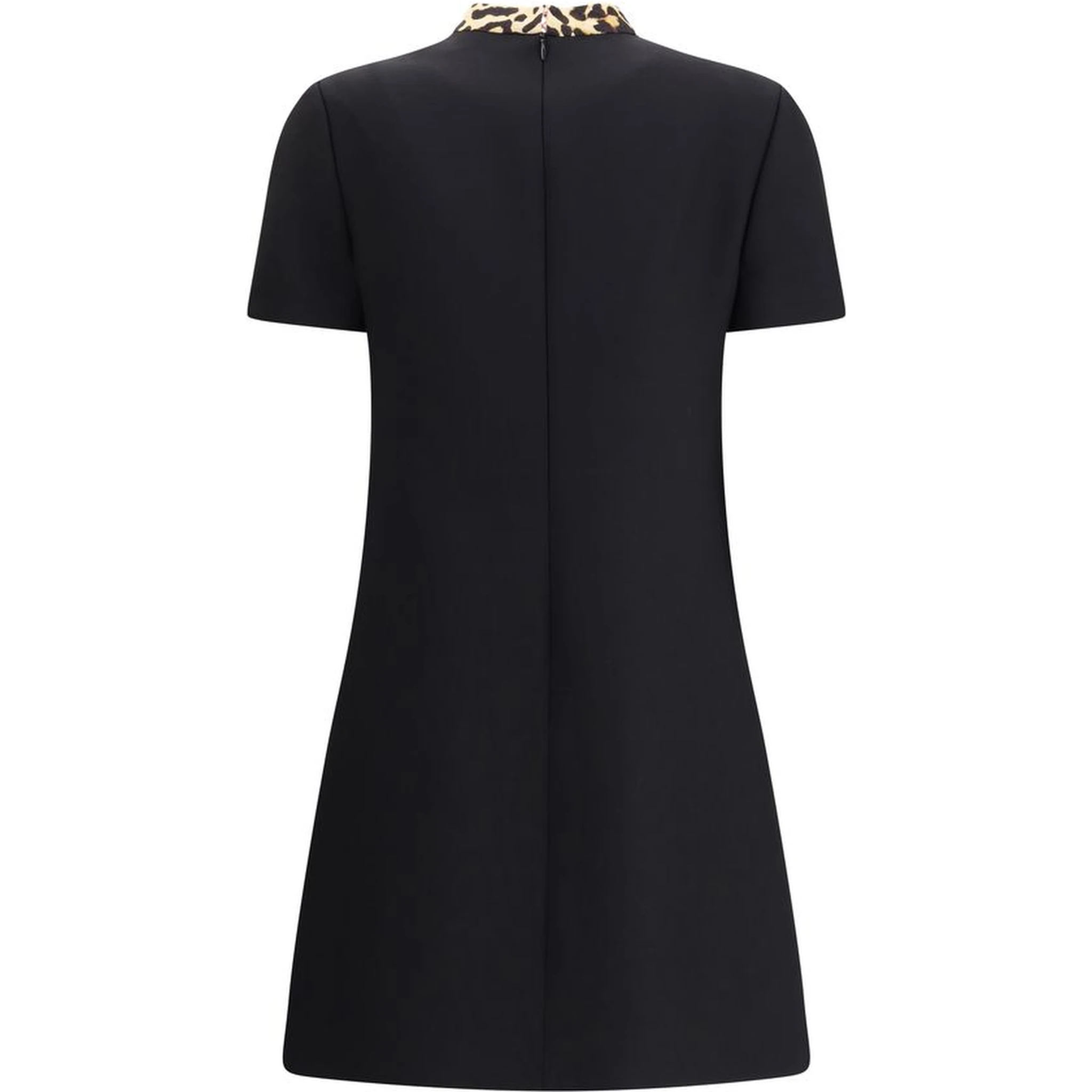 Black Fleece Wool Casual Dress