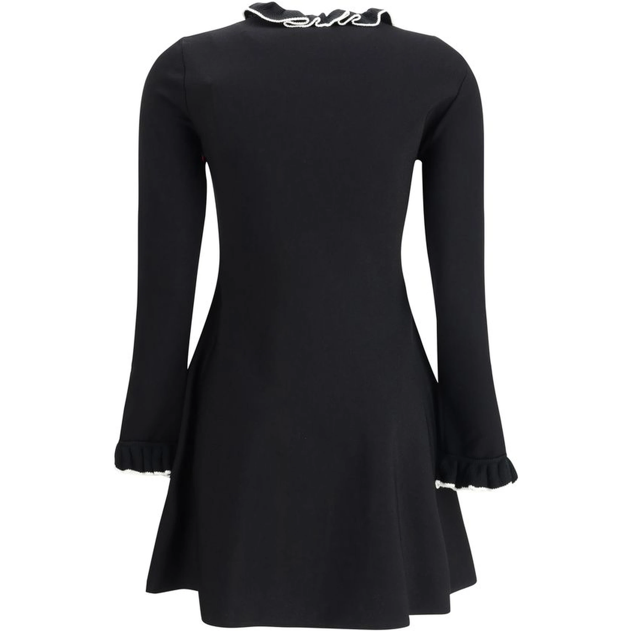 Black Viscose Casual Dress