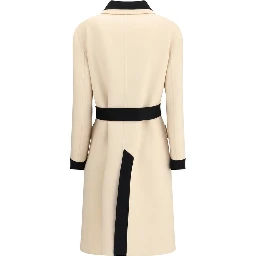 Cream Fleece Wool Coat